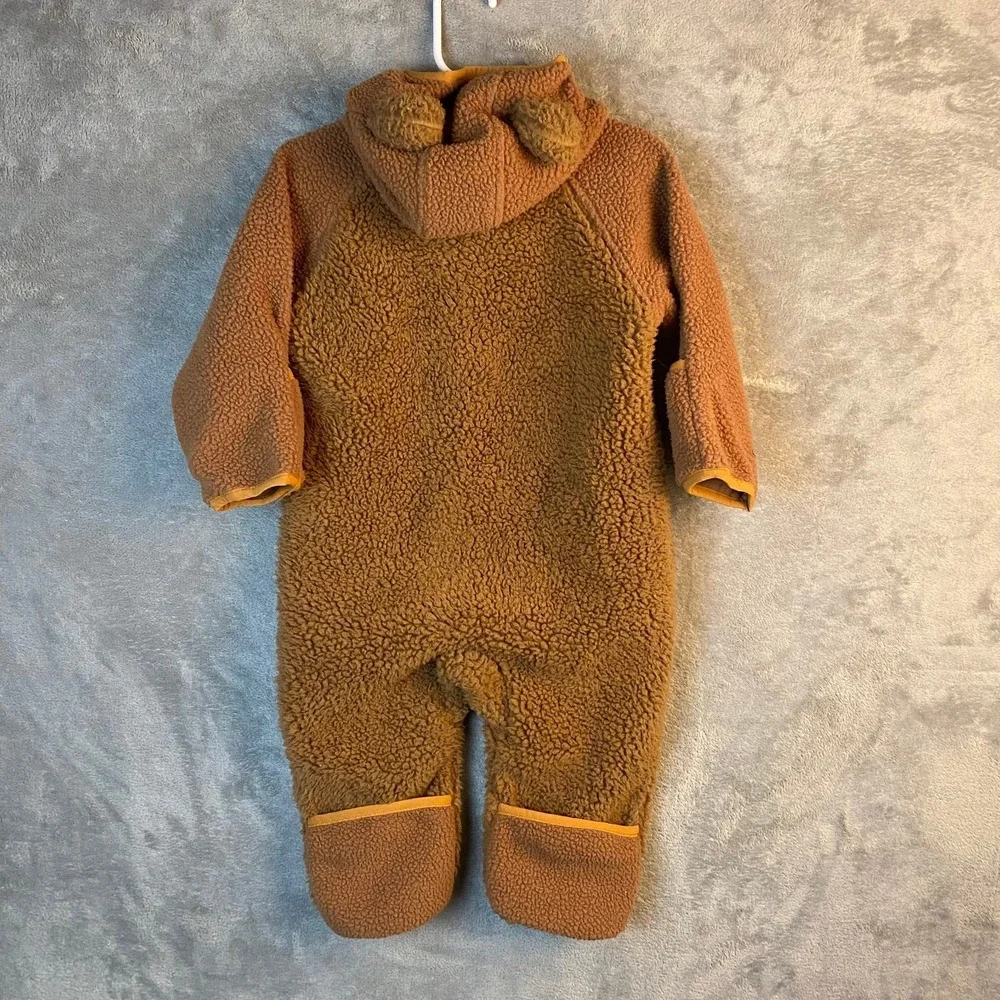 Columbia Foxy Baby Sherpa Bunting 12-18 Months Brown Bear Hooded One Piece